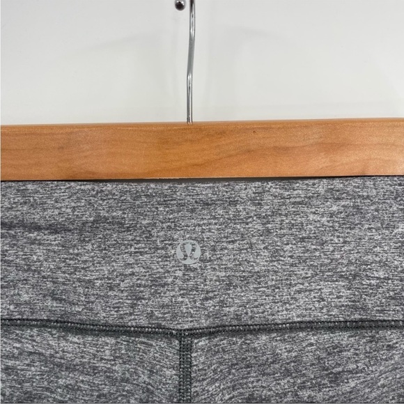 Lululemon Wunder Under HR Tights Grey Heathered Black Luon Size 8 - Picture 4 of 6